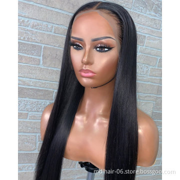 Wholesale 360 Lace Frontal Wig Straight Human Hair Wigs For Black Women Pre Plucked Hairline Remy Brazilian Lace Front Wig